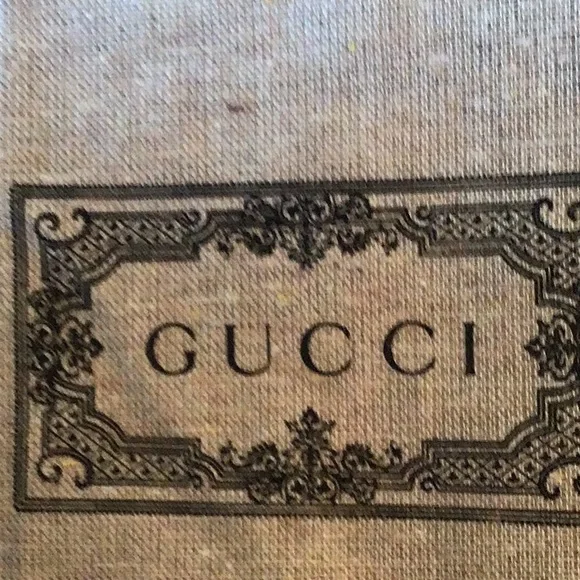 Gucci Tan Dust Bag flip over authentic gucci storage bag - Picture 3 of 4